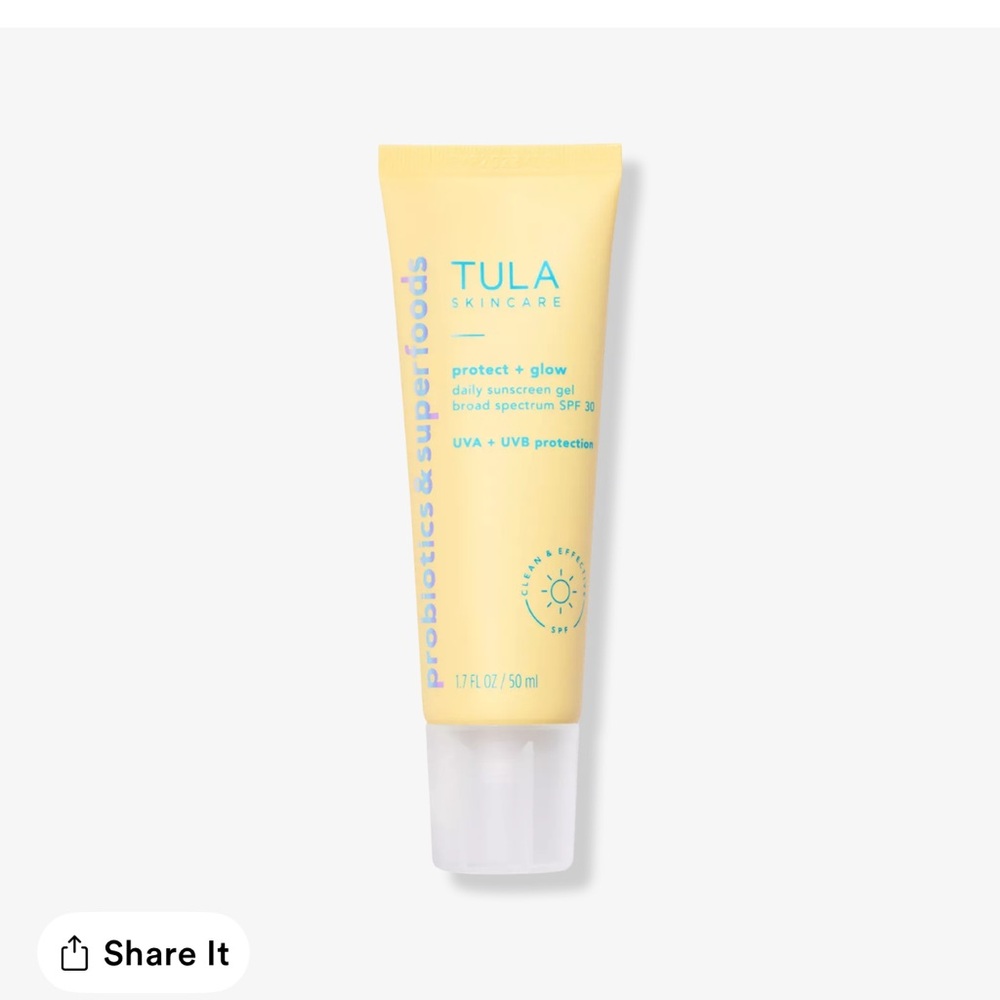 Tula Protect + Glow Daily Sunscreen Gel
Broad Spectrum SPF 30